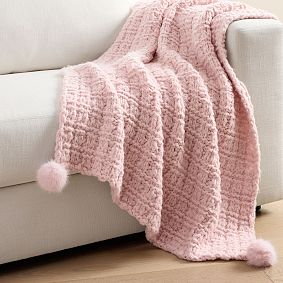 Cloud Hug Pom-Pom Throw