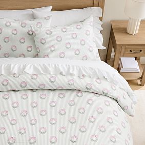 Georgia Wreath Flannel Duvet Cover
