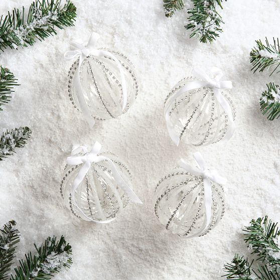 LoveShackFancy Poinsettia Ornaments - Set of 4