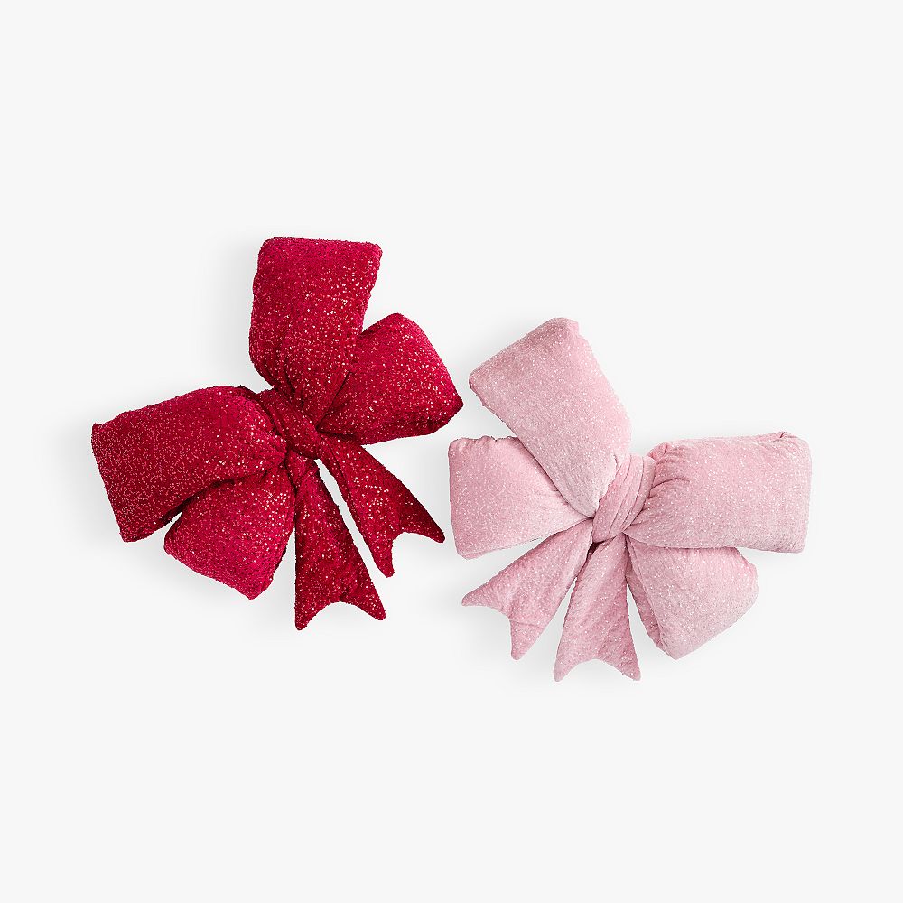 LoveShackFancy Sequin Bow Pillow