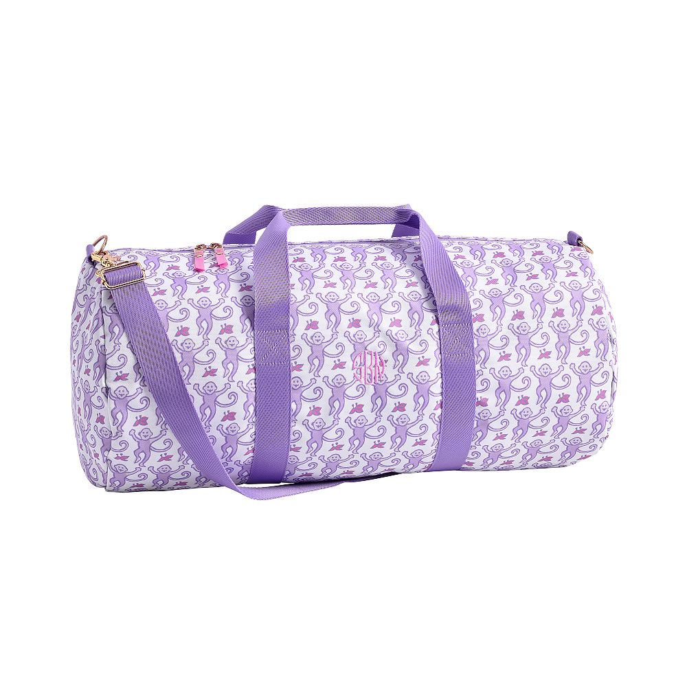 Roller Rabbit Lavender Monkey Duffle Bag | Pottery Barn Teen