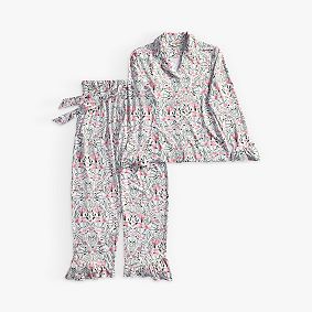 <i>Wicked</i> Glinda Ruffle Long Pajama Set