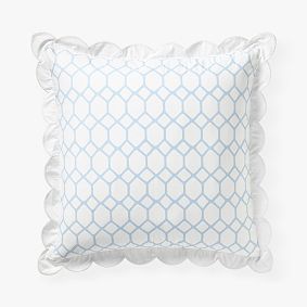 AERIN Lattice Reversible Euro Pillow Cover