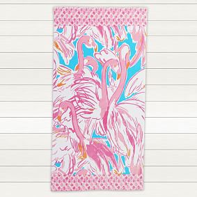 Lilly Pulitzer Pink Colony Beach Towel UPF 50+