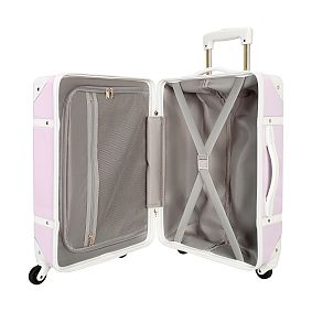 Belted Hardsided Luggage Pink