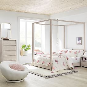 Costa Canopy Bed &amp; 5-Drawer Dresser Set