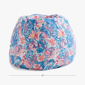 Large Lilly Pulitzer Slathouse Soiree Indoor/Outdoor Bean Bag Chair