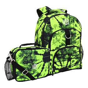 Gear-Up Santa Cruz Tie-Dye  Backpack &amp; Cold Pack Lunch Box Bundle, Set of 2