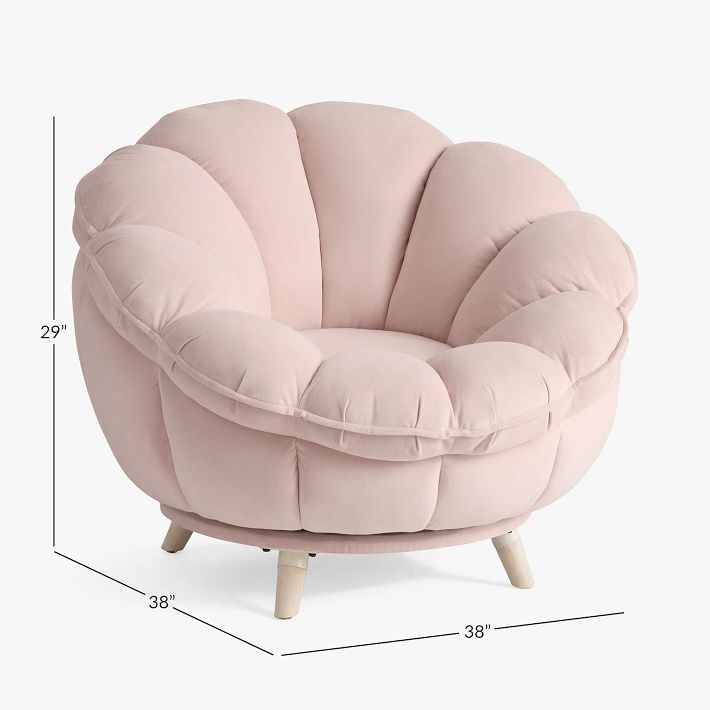 AERIN Flower Swivel Lounge Chair | Pottery Barn Teen