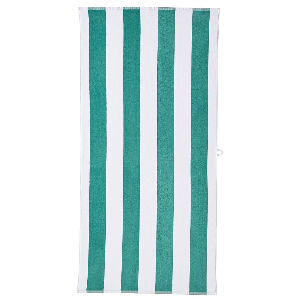 Awning Stripe Beach Towel UPF 50+ - Tropical Teal