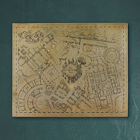 Harry Potter&#8482; Marauder's Map&#8482; Laser Etched Wall Decor