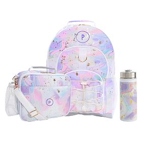 Colour Flow Large Backpack and Cold Pack Lunch Bundle, Set of 3