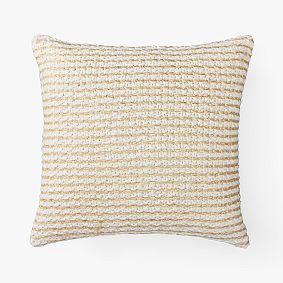 Golden Stripe Pillow Cover