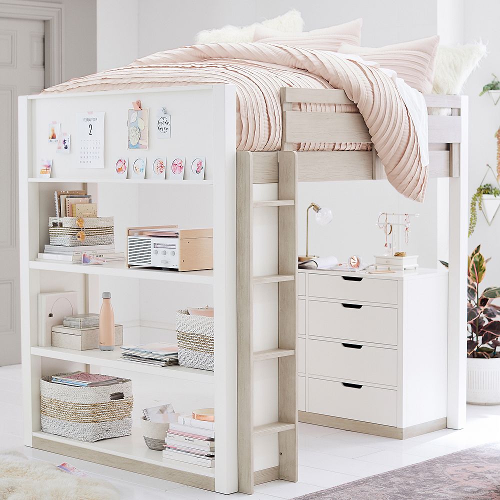 Rhys Loft Bed with Dresser Set