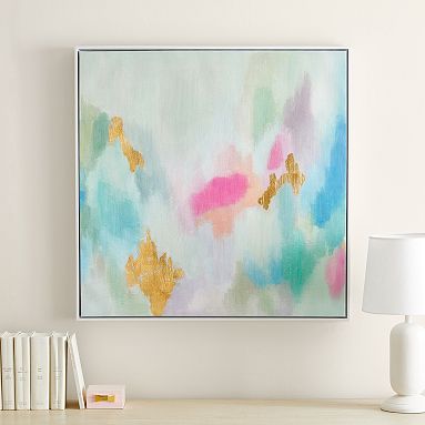 Pottery Barn Framed Abstract Art