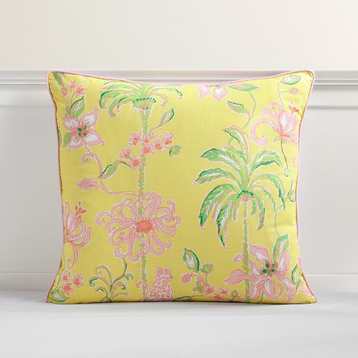 Lilly Pulitzer Tropical Oasis Euro Pillow Cover Pottery Barn Teen