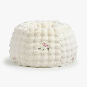 Large Hello Kitty&#174; Crochet Faux Fur Bean Bag Chair