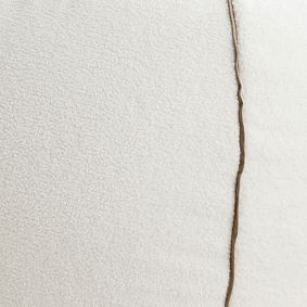 Large Camden Faux Fur Ivory Bean Bag Chair Slipcover Only