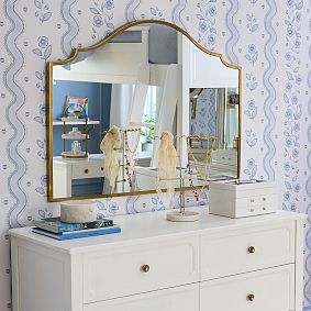 Gold Double-Wide Arch Mirror (44&quot;x33&quot;)