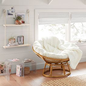 2-Tier Natural Cotton Bookcase