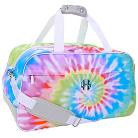 Jet-Set Rainbow Tie Dye Recycled Duffle Bag