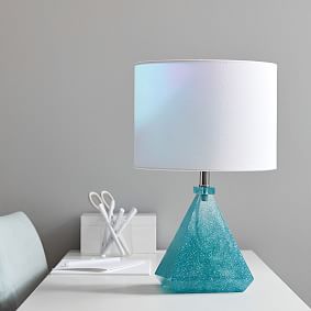 Pool Glitter Resin Table Lamp