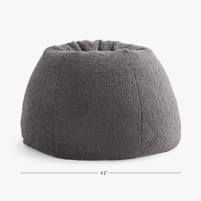 Large Teddy Bear Charcoal Beanbag Chair