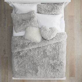 White Fluffy Luxe Duvet - Get The Look