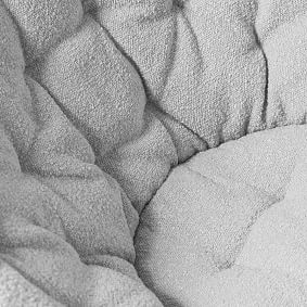 Chunky Boucle Mist Grey Hang-A-Round Chair