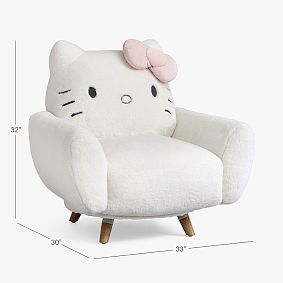 Hello Kitty&#174; Faux Fur Accent Chair