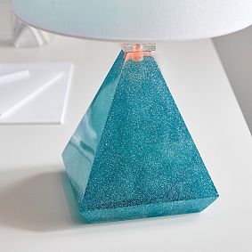 Pool Glitter Resin Table Lamp