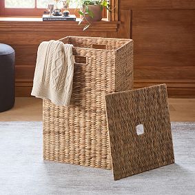 Hudson Woven Lidded Storage Hamper