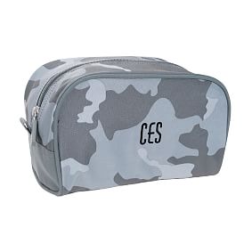 Jet-Set Grey Camo Recycled Toiletry Bag