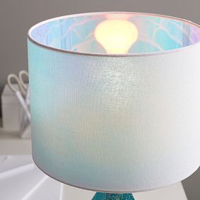 Pool Glitter Resin Table Lamp