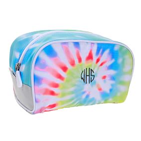 Jet-Set Rainbow Tie-Dye Recycled Toiletry Bag