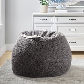 Large Teddy Bear Charcoal Beanbag Chair