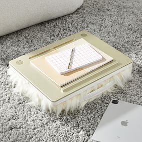 Faux-Fur Speaker Lapdesk - Llama