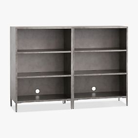 Locker 3-Cubby Bookcase, Set of 2 (60&quot;)