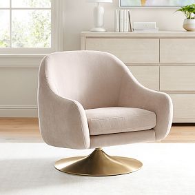 Performance Chenille Laila Swivel Chair