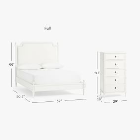 Colette Classic Bed &amp; 5-Drawer Dresser Set