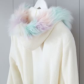 Unicorn Faux-Fur Robe