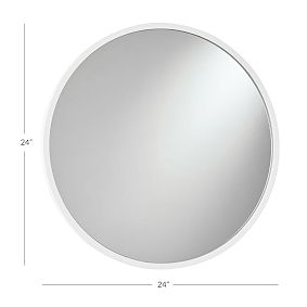 Framed LED Round Mirror