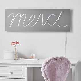 Merci Neon Mirror Wall Light