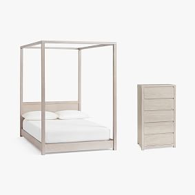 Costa Canopy Bed &amp; 5-Drawer Dresser Set