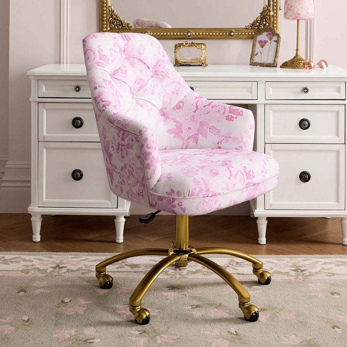 LoveShackFancy Tufted Desk Chair