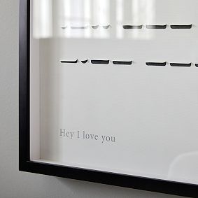 Shadowbox Code Framed Art