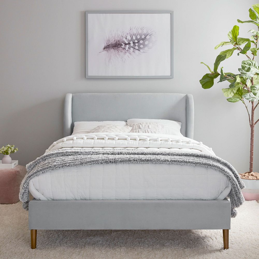 Wren Wingback Upholstered Bed