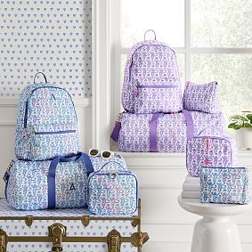 Colby Roller Rabbit Lavender Monkey Backpack &amp; Lunch Box Bundle