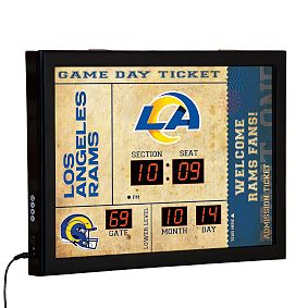 NFL Scoreboard Wall Clock & Bluetooth&reg; Speaker