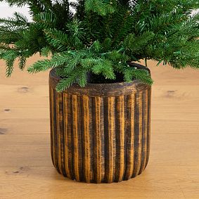 Pre-Lit Christmas Tree in Decorative Planter (4.5 Ft.)